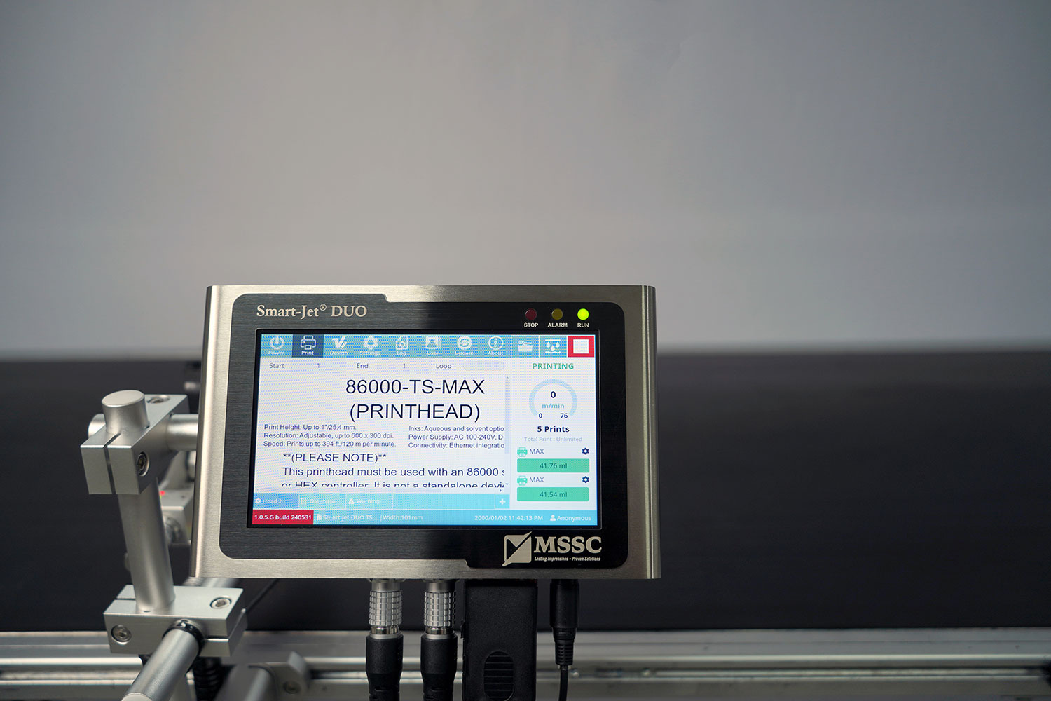 Smart-Jet® DUO Touchscreen Print System - MSSC LLC